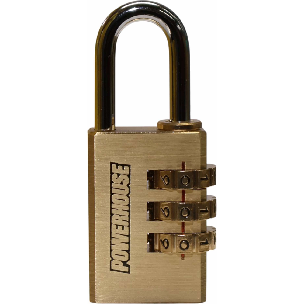 Powerhouse PH-BCPL-330 Brass Combination Padlock 3-Dials (30mm) | Powerhouse by KHM Megatools Corp. Powerhouse PH-BCPL-330 Brass Combination Padlock 3-Dials (30mm) | Powerhouse by KHM Megatools Corp.